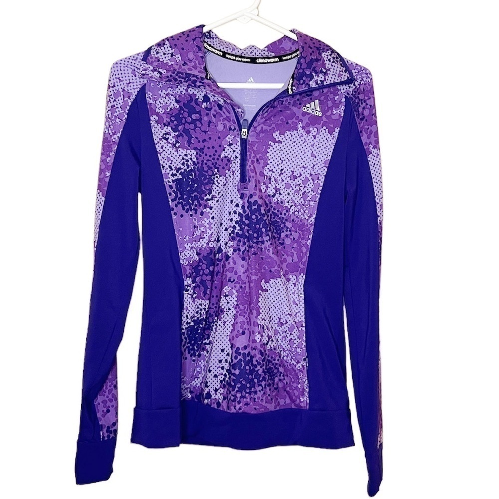 Adidas Climawarm Athletic Quarter Zip Jacket Small